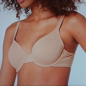 New Amazon Essentials Women's Classic T-Shirt Bra Beige 34D New With Tags